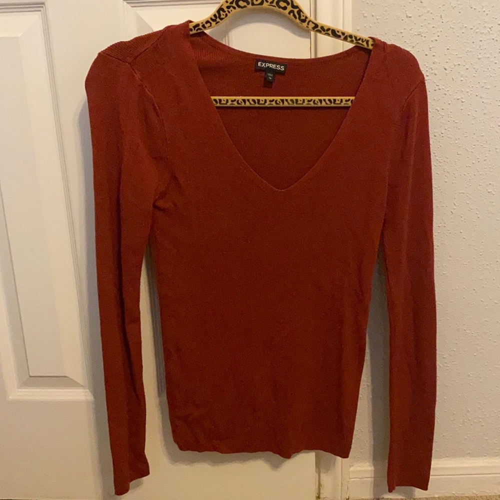 Express orange sweater